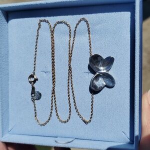 Adina Reyter Sterling Silver Butterfly On Gold Chain